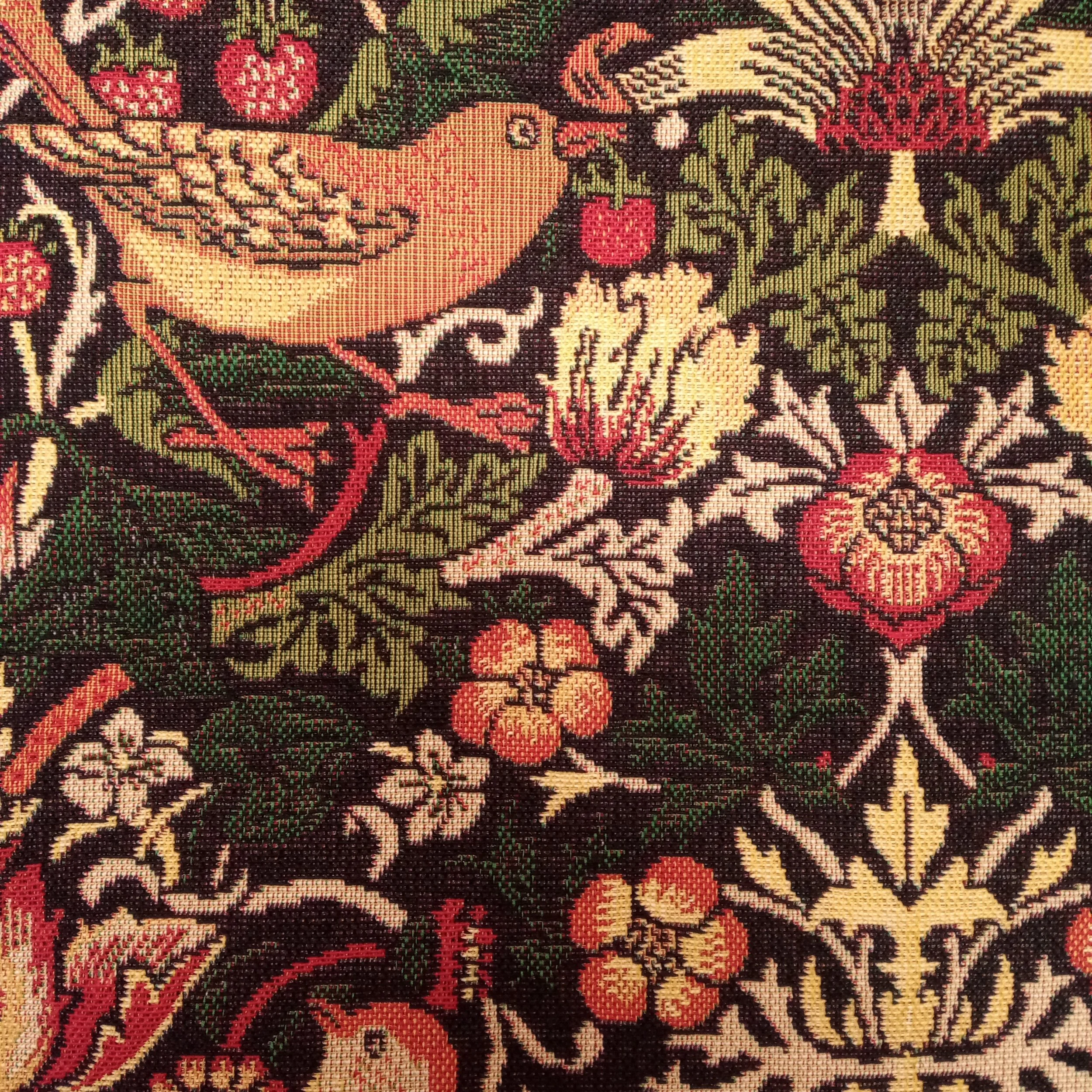 William Morris Tapestry woven upholstery fabric featuring the